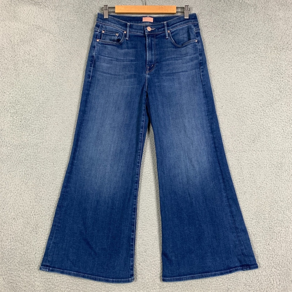 Mother The Twister Ankle Jeans Women's 29 Across The Finnish Line Denim Wide Leg - Picture 3 of 15